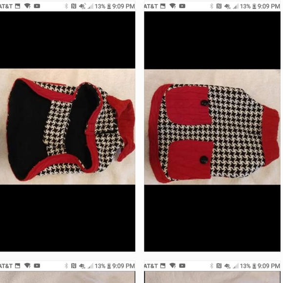 WARM HOUNDS TOOTH SMALL PET JACKET COAT - Picture 3 of 3